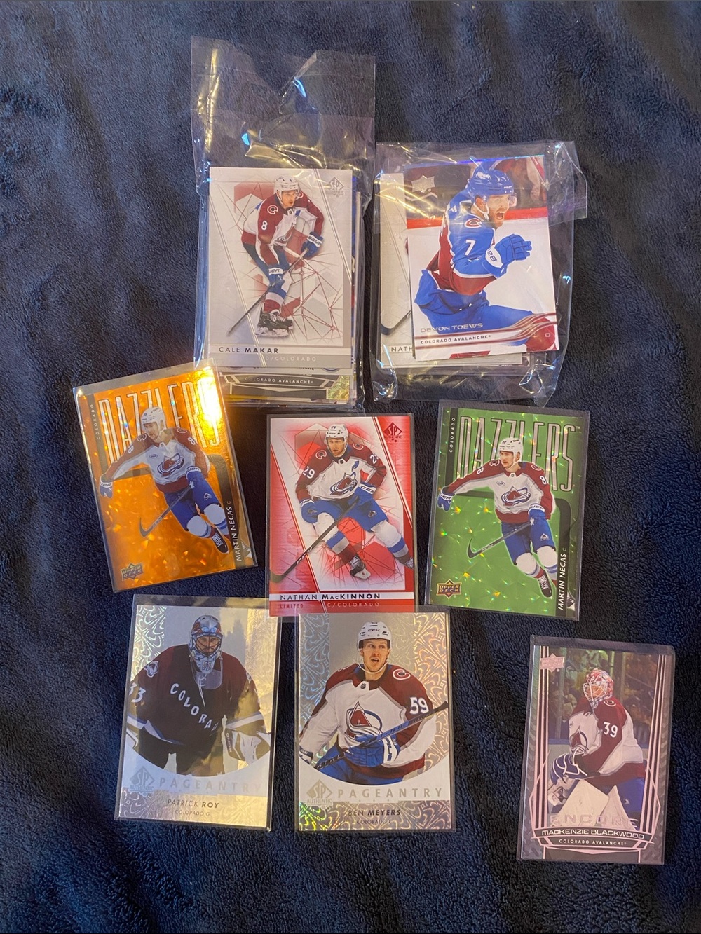 NHL Upper deck Colorado Avalanche card lot